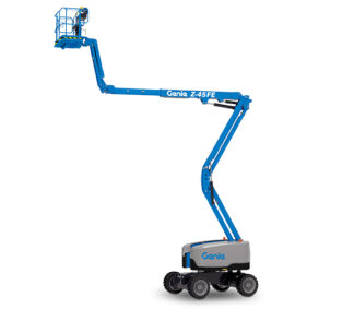 Genie Z 45FE Hybrid Articulating Boom Lift rental at Ward's Equipment Rental in Hamburg, Michigan