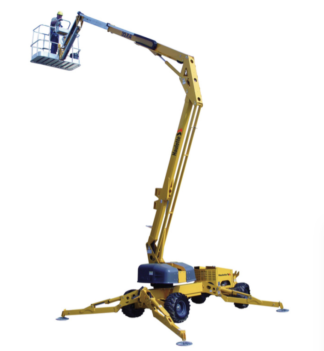 Haulotte 55XA Drivable Man Lift 55' available for rent from Ward's Equipment Rental in Hamburg, Michigan