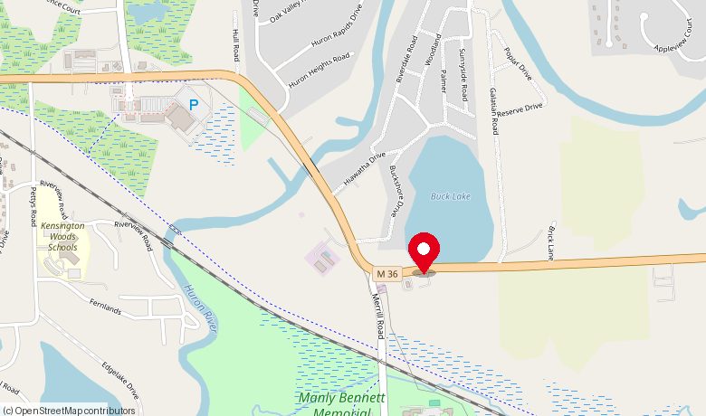 Map to Ward's Equipment Rental, 6472 East M-36, Hamburg, MI